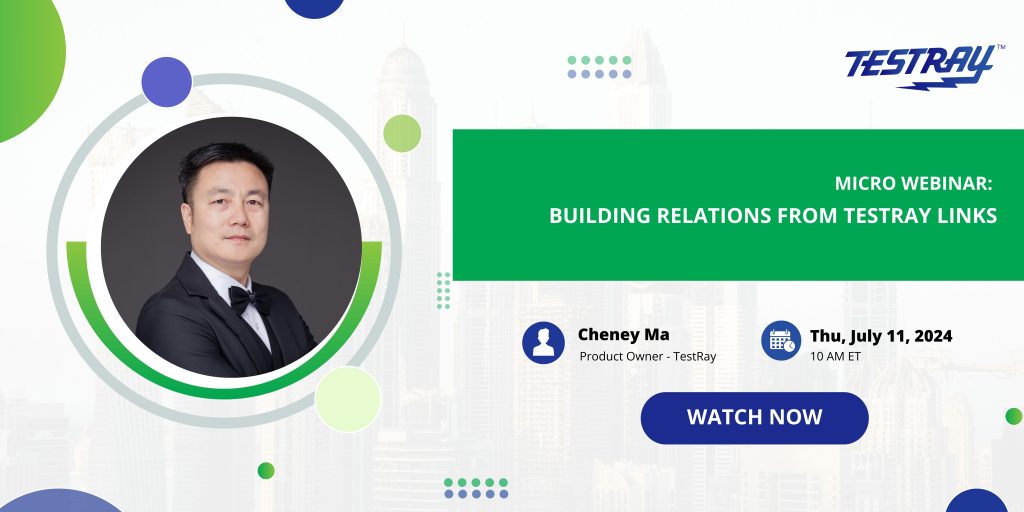 Micro Webinar: Building Relations from TestRay Links